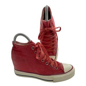 white wedge converse